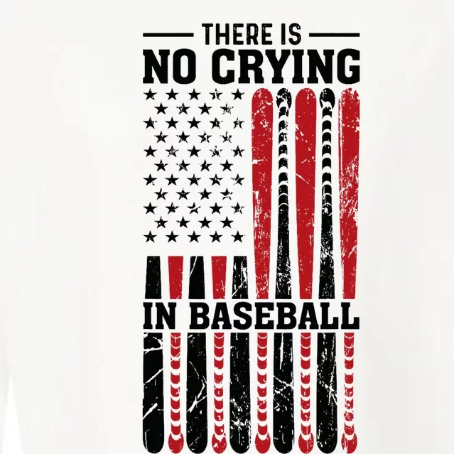 There Is No Crying In Baseball Cropped Pullover Crew