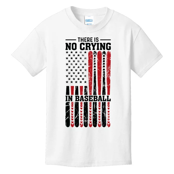 There Is No Crying In Baseball Kids T-Shirt