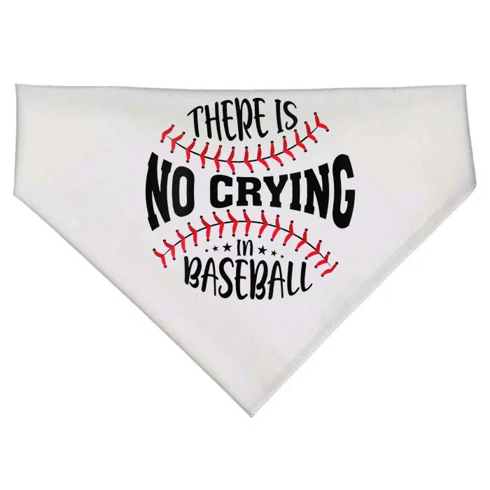 There Is No Crying In Baseball USA-Made Doggie Bandana