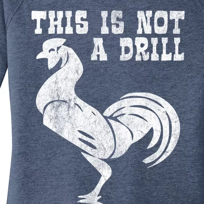 This Is Not A Drill Novelty Tools Hammer Builder Woodworking Gift Women's Perfect Tri Tunic Long Sleeve Shirt