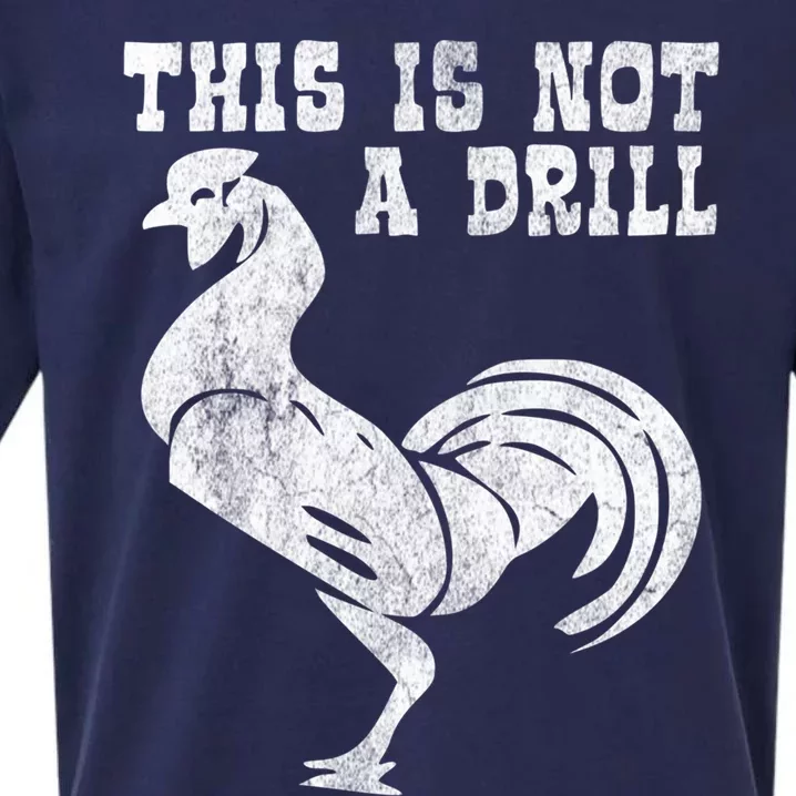 This Is Not A Drill Novelty Tools Hammer Builder Woodworking Gift Sueded Cloud Jersey T-Shirt