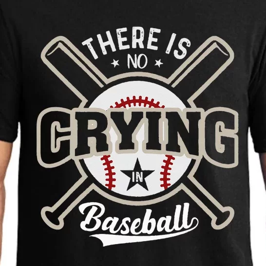 There Is No Crying In Baseball Pajama Set