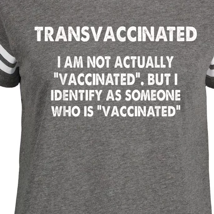 Transvaccinated I'm Not Actually Vaccinated Enza Ladies Jersey Football T-Shirt