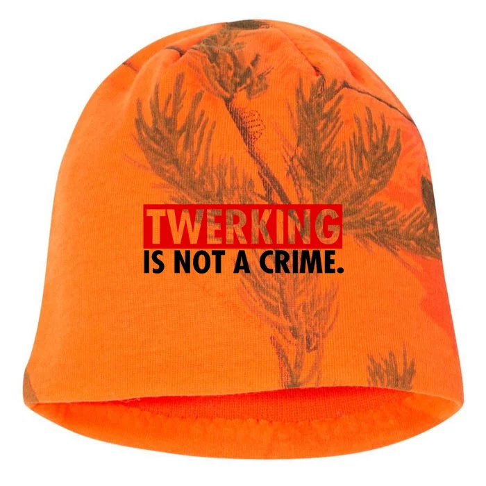 Twerking Is Not A Crime Kati - Camo Knit Beanie