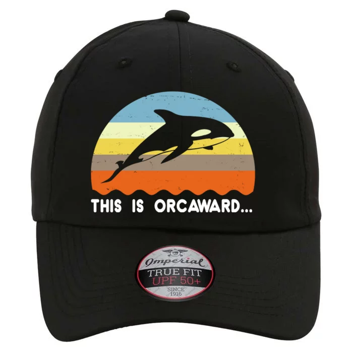 This Is Orcaward Funny Awkward Whale Sunset The Original Performance Cap