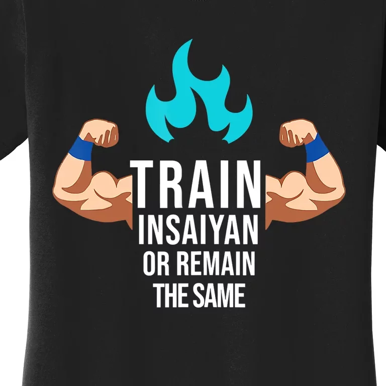 Train Insaiyan Or Remain The Same Anime Gym Bodybuilding Women's T-Shirt