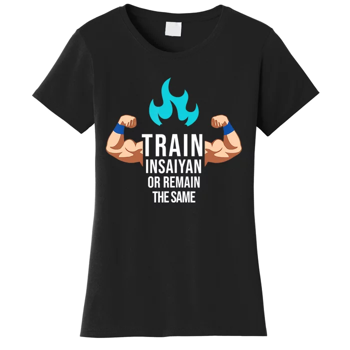 Train Insaiyan Or Remain The Same Anime Gym Bodybuilding Women's T-Shirt