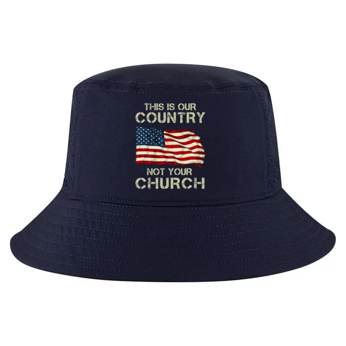 This Is Our Country Not Your Church Cool Comfort Performance Bucket Hat