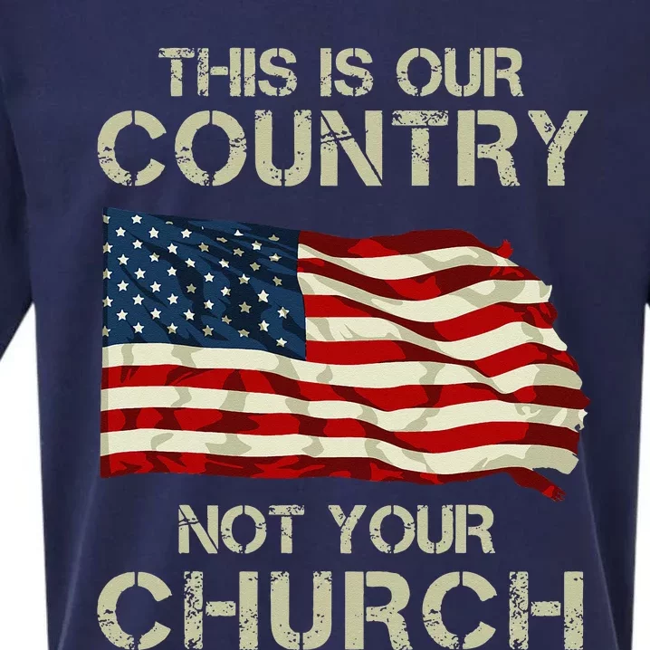 This Is Our Country Not Your Church Sueded Cloud Jersey T-Shirt