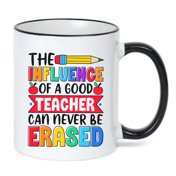 The Influence Of A Good Teacher Can Never Be Erased Black Color Changing Mug