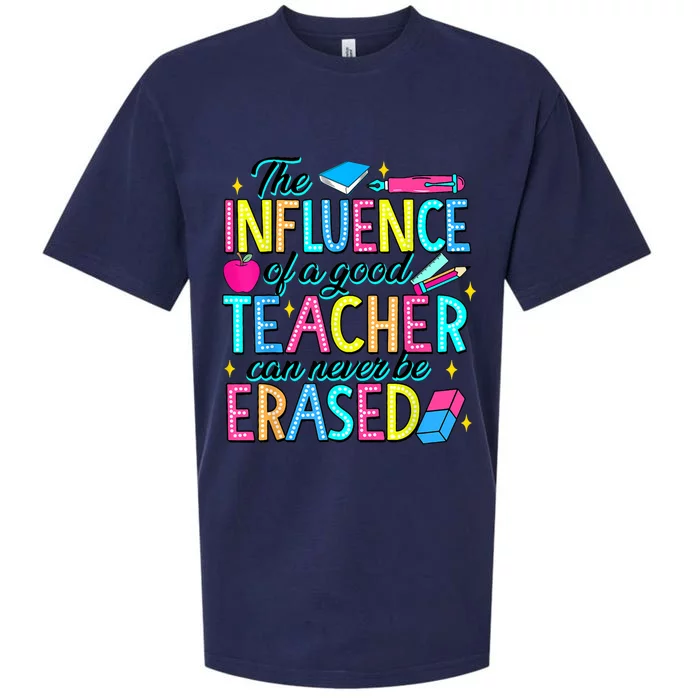 The Influence Of A Good Teacher Can Never Be Erased Sueded Cloud Jersey T-Shirt