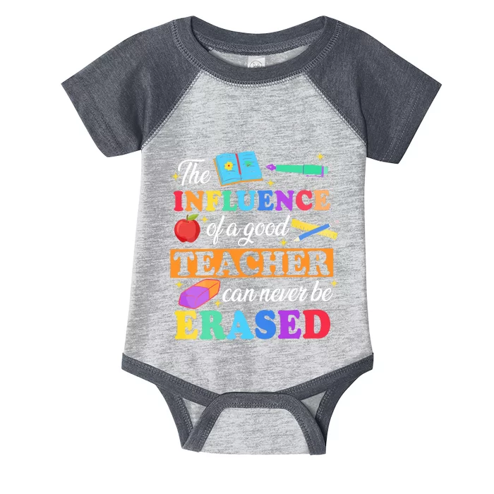 The Influence Of A Good Teacher Can Never Be Erased Infant Baby Jersey Bodysuit