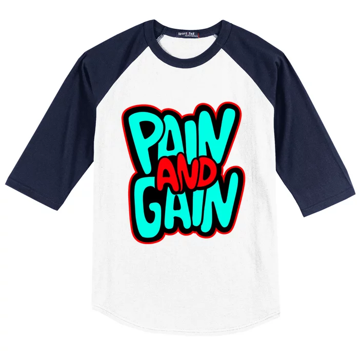 Train Insane Or Ramain The Same No Pain No Gain Cute Gift Baseball Sleeve Shirt