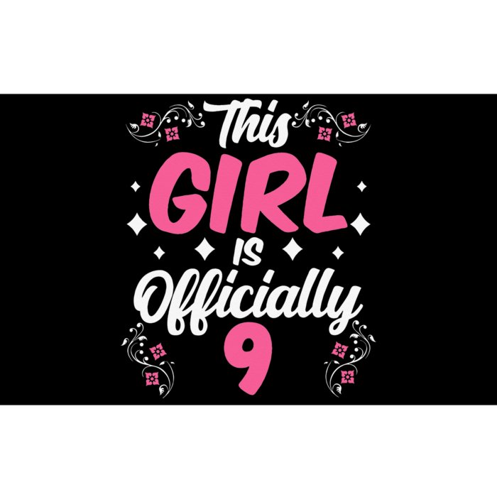 This Is Officially 9 Celebrate Birthday Cute Party Nine Bumper Sticker