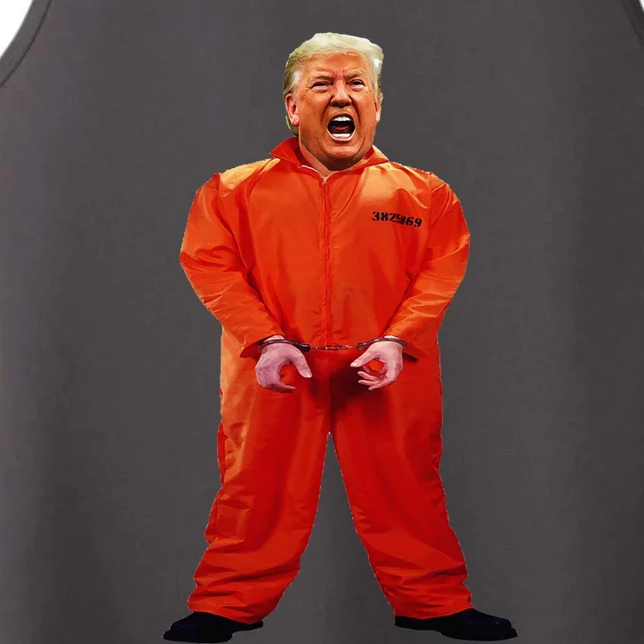 Trump In Orange Jumpsuit Performance Tank