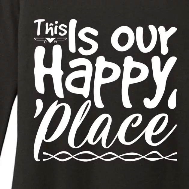 This Is Our Happy Place Couple Relationship Cute Gift Womens CVC Long Sleeve Shirt