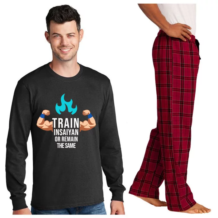 Train Insaiyan Or Remain The Same Anime Gym Bodybuilding Long Sleeve Pajama Set