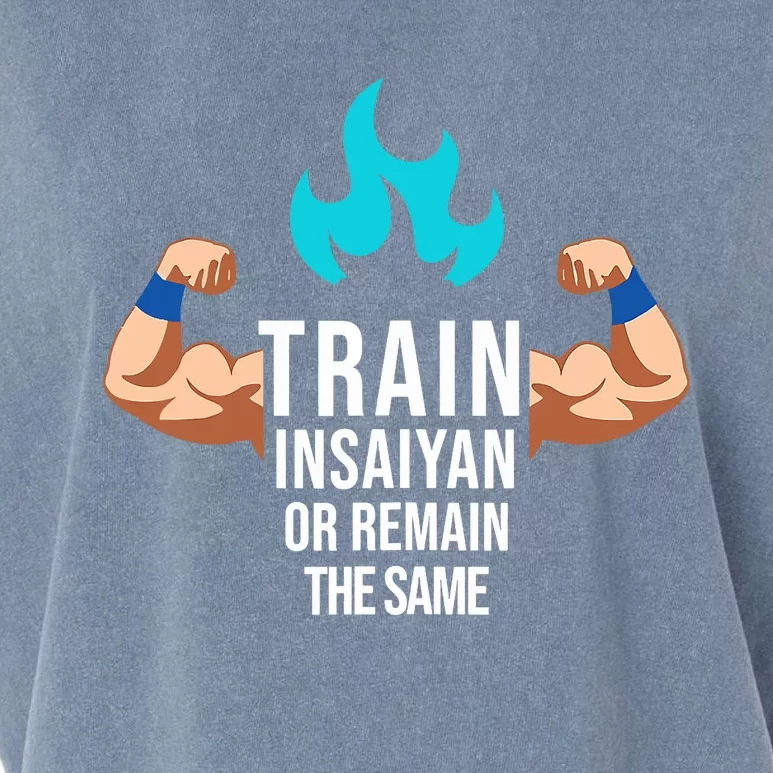 Train Insaiyan Or Remain The Same Anime Gym Bodybuilding Garment-Dyed Women's Muscle Tee