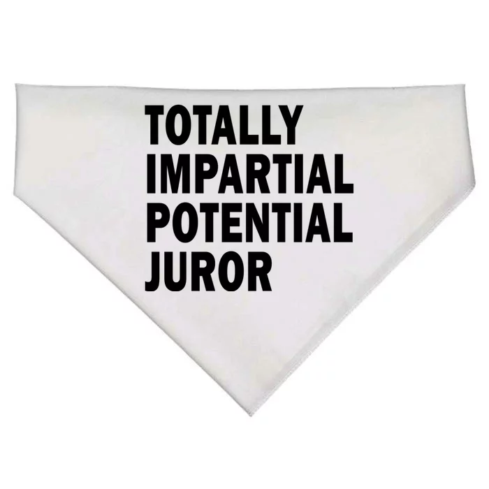 Totally Impartial Potential Juror USA-Made Doggie Bandana