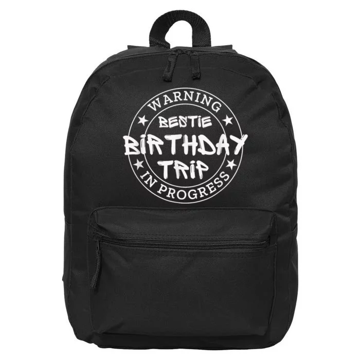 Trip In Progress Matching Bd Funny Gift 16 in Basic Backpack