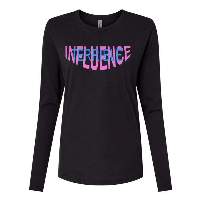 Terrible Iuence Pipeline Womens Cotton Relaxed Long Sleeve T-Shirt