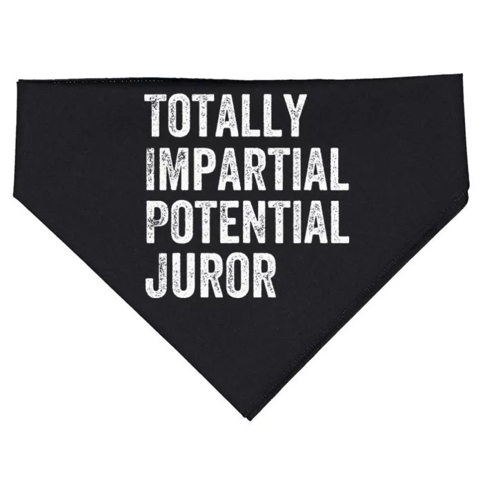 Totally Impartial Potential Juror USA-Made Doggie Bandana