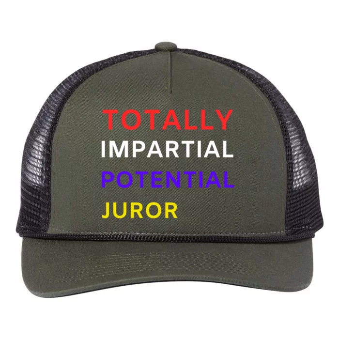 Totally Impartial Potential Juror Retro Rope Trucker Hat Cap