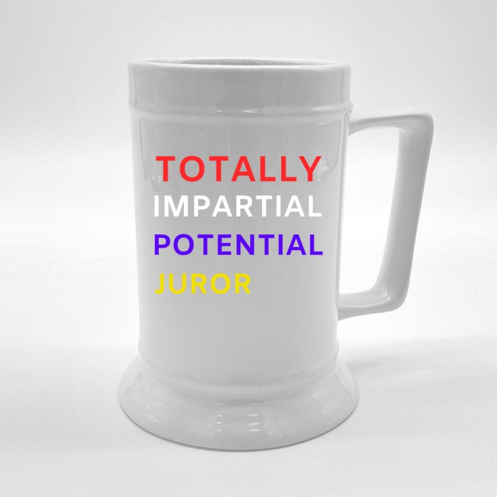 Totally Impartial Potential Juror Front & Back Beer Stein