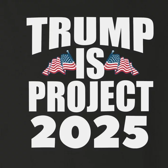 Trump Is Project 2025 Toddler Long Sleeve Shirt