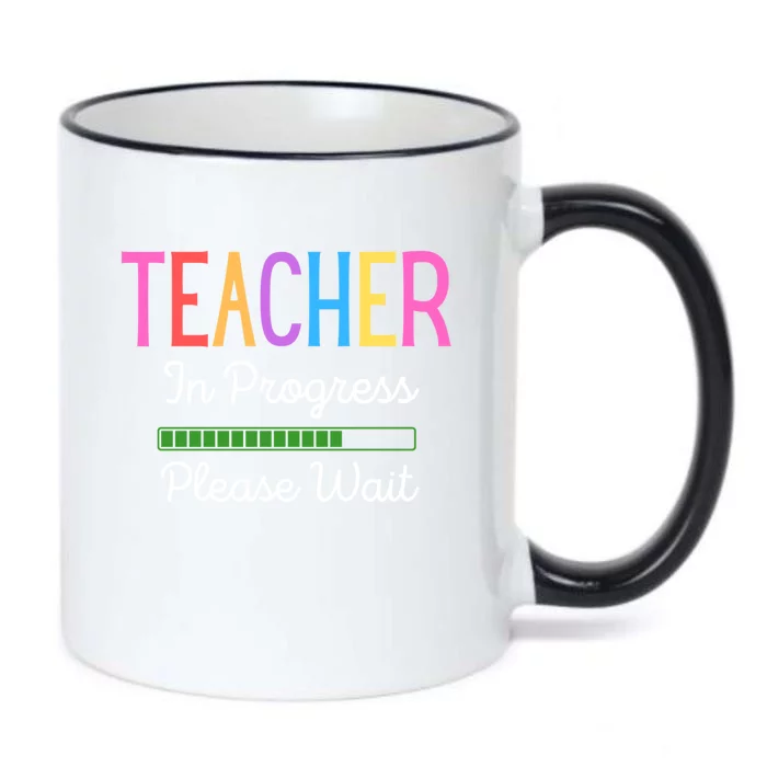 Teacher In Progress Please Wait Future Teacher Funny Black Color Changing Mug