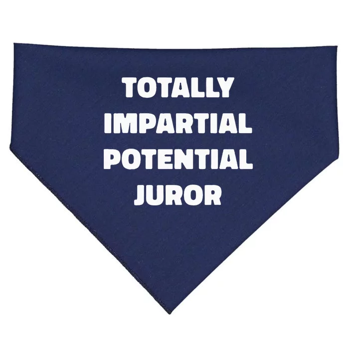 Totally Impartial Potential Juror USA-Made Doggie Bandana