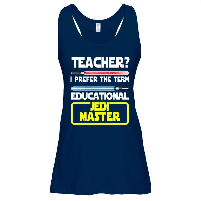 Teacher? I Prefer The Term Educational Jedi Master Ladies Essential Flowy Tank