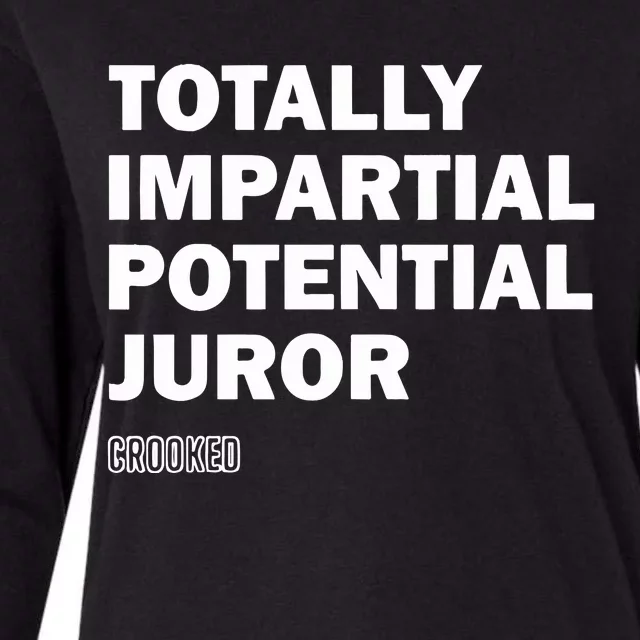 Totally Impartial Potential Juror Womens Cotton Relaxed Long Sleeve T-Shirt