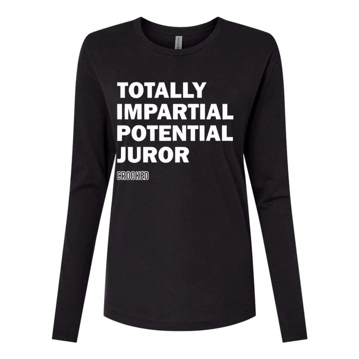 Totally Impartial Potential Juror Womens Cotton Relaxed Long Sleeve T-Shirt