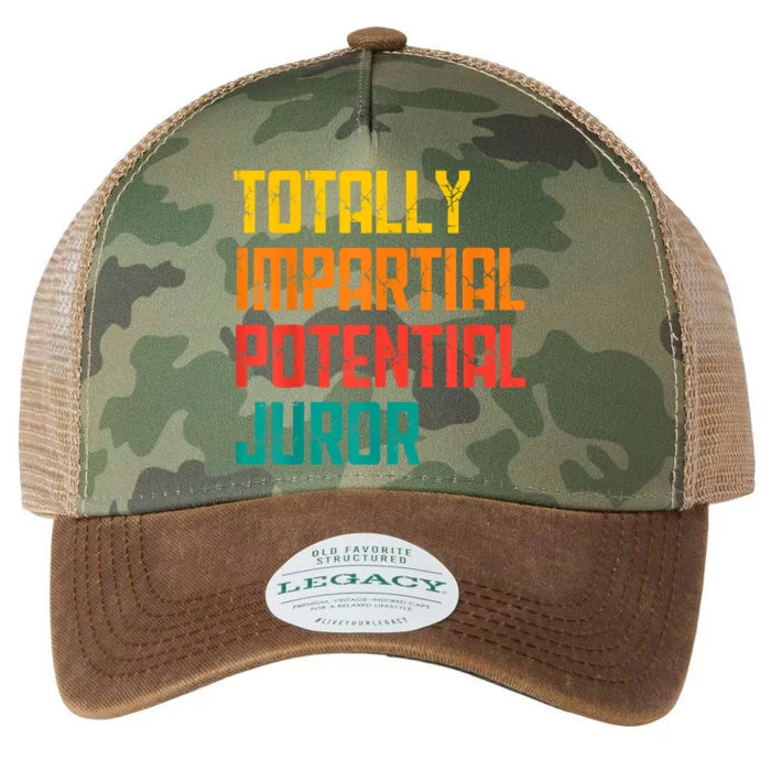 Totally Impartial Potential Juror Tee Legacy Tie Dye Trucker Hat