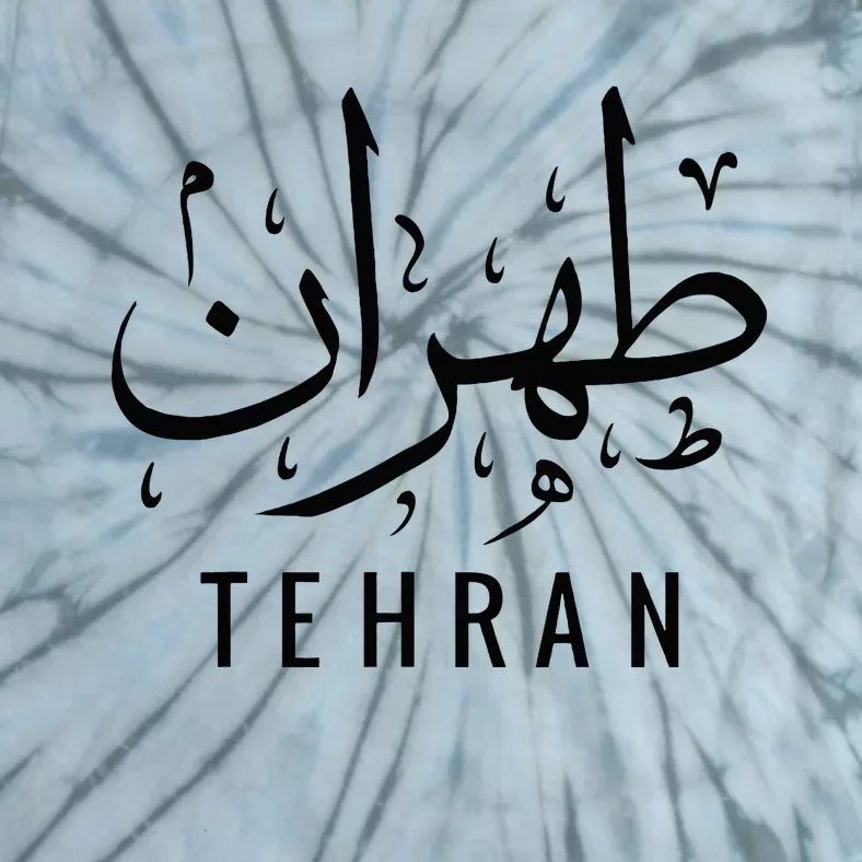 Tehran Iran Persian Calligraphy Farsi Iranian Tie-Dye T-Shirt