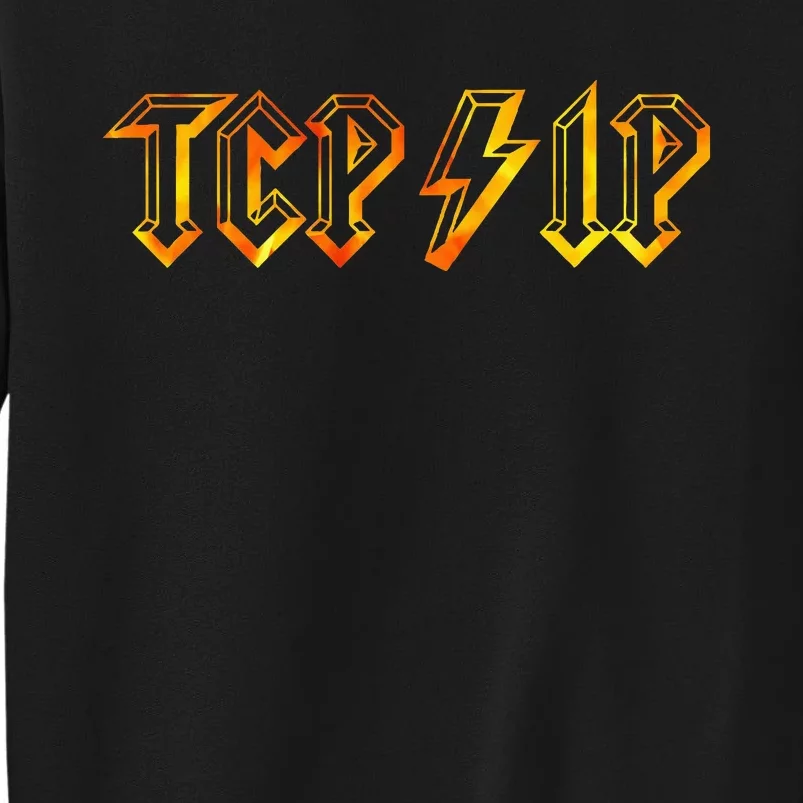 Tcpip In Rock N Roll Style Computer Geeks Networking Sweatshirt