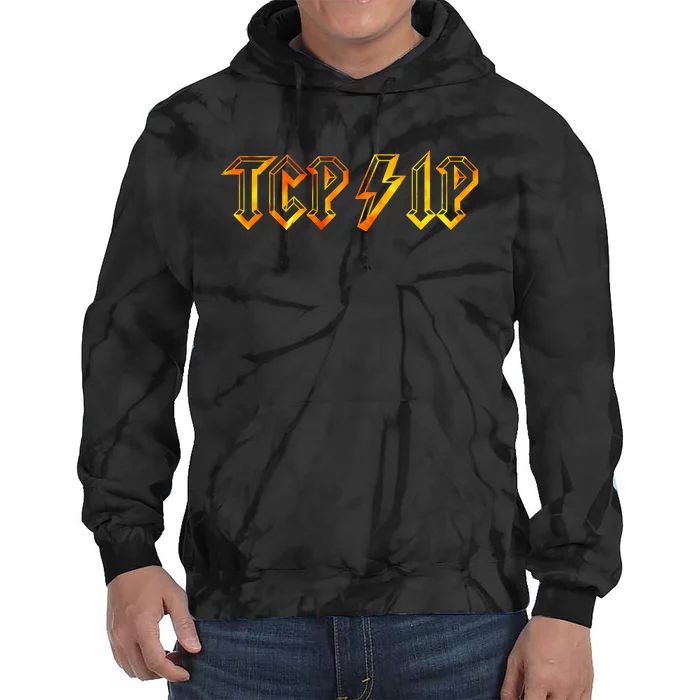 Tcpip In Rock N Roll Style Computer Geeks Networking Tie Dye Hoodie