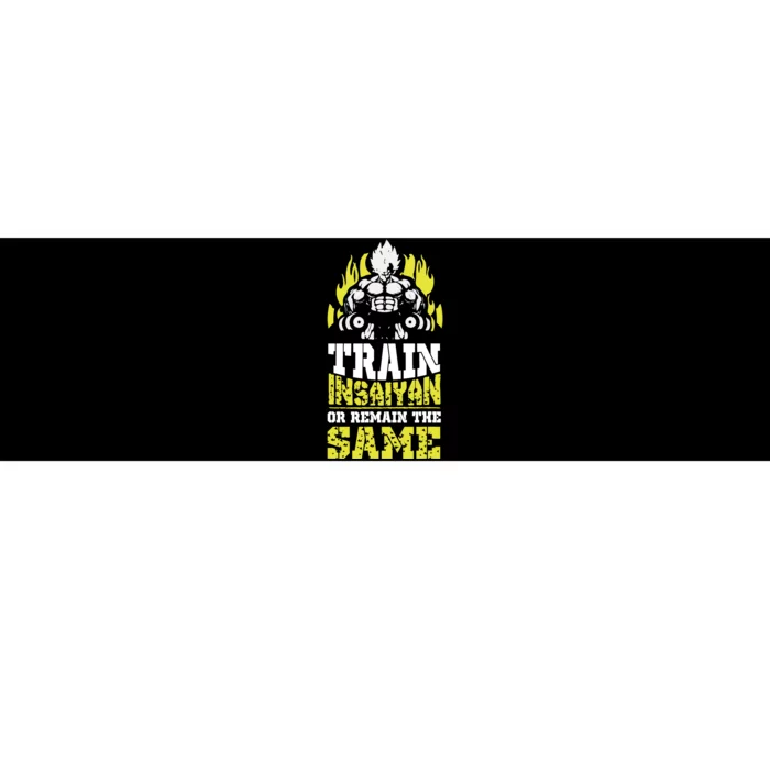 Train Insaiyan Remain The Same Workout Anime Gym Bumper Sticker