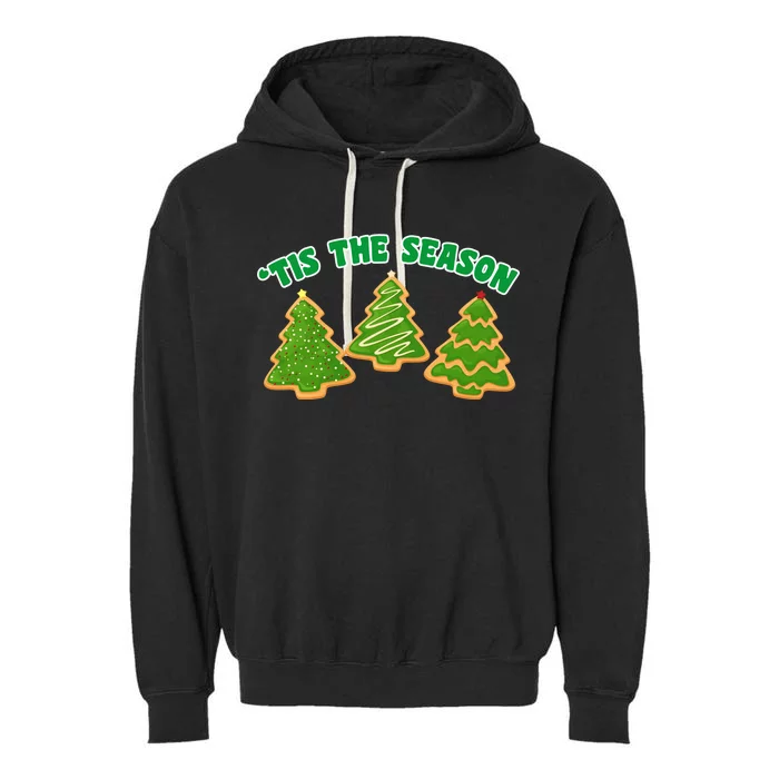 'Tis The Season Cute Funny Christmas Garment-Dyed Fleece Hoodie