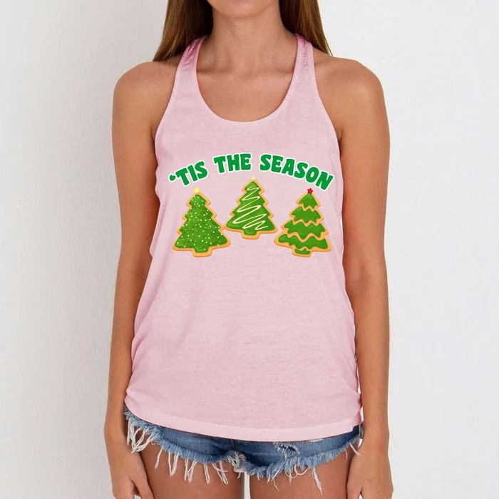 'Tis The Season Cute Funny Christmas Women's Knotted Racerback Tank