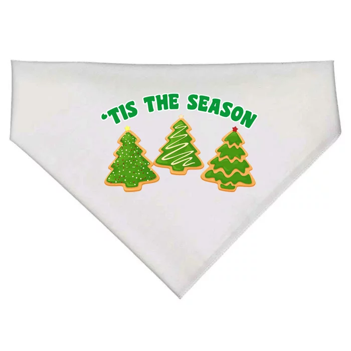 'Tis The Season Cute Funny Christmas USA-Made Doggie Bandana