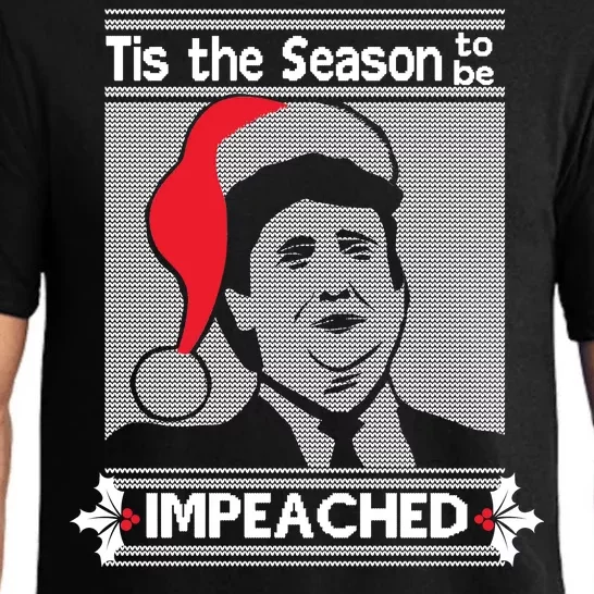 Tis The Season To Be Impeached Ugly Christmas Pajama Set