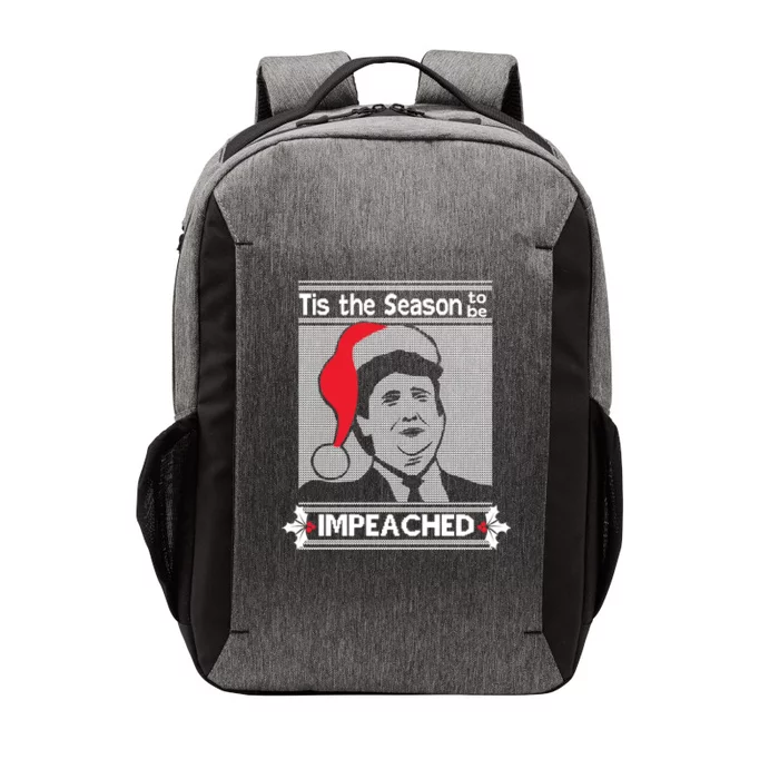 Tis The Season To Be Impeached Ugly Christmas Vector Backpack