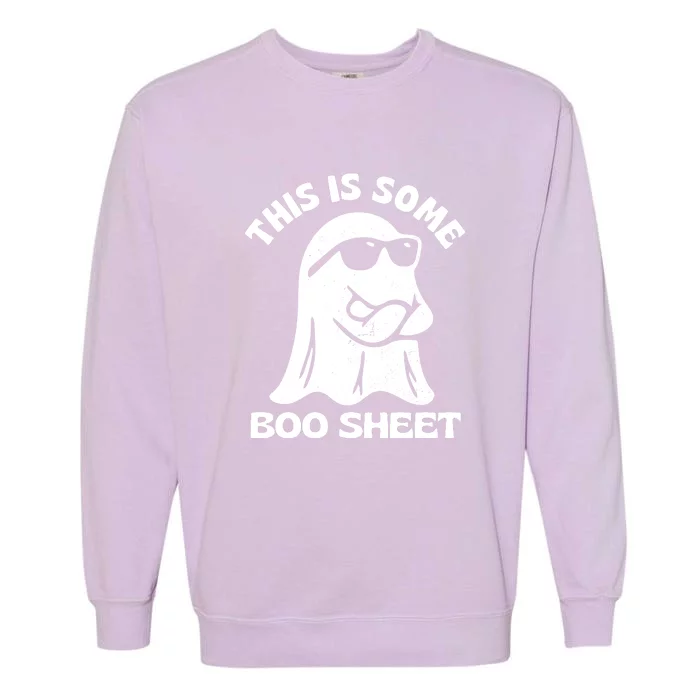 This Is Some Boo Sheet Funny Ghost Garment-Dyed Sweatshirt