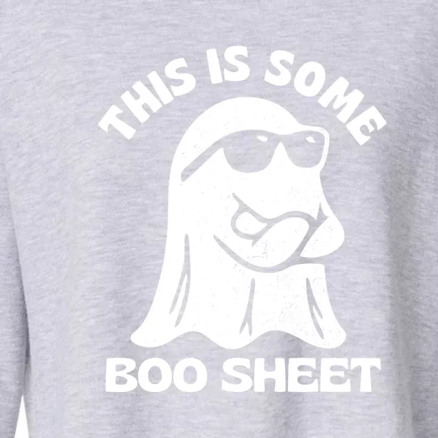 This Is Some Boo Sheet Funny Ghost Cropped Pullover Crew