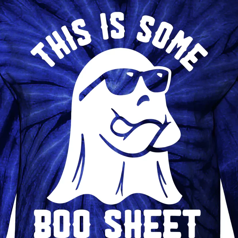 This Is Some Boo Sheet Ghost Cute Boo Ghost Halloween Spooky Tie-Dye Long Sleeve Shirt