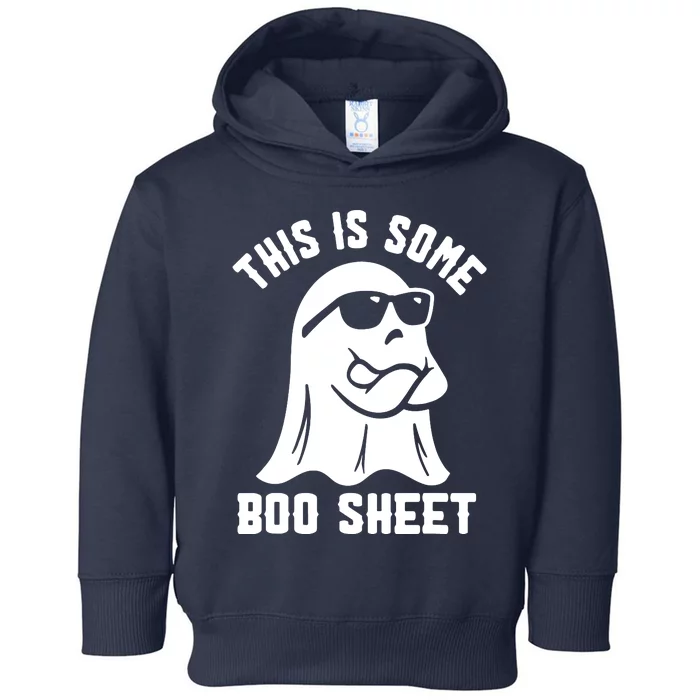 This Is Some Boo Sheet Ghost Cute Boo Ghost Halloween Spooky Toddler Hoodie