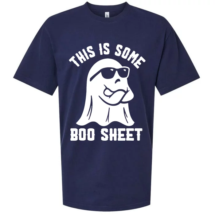 This Is Some Boo Sheet Ghost Cute Boo Ghost Halloween Spooky Sueded Cloud Jersey T-Shirt