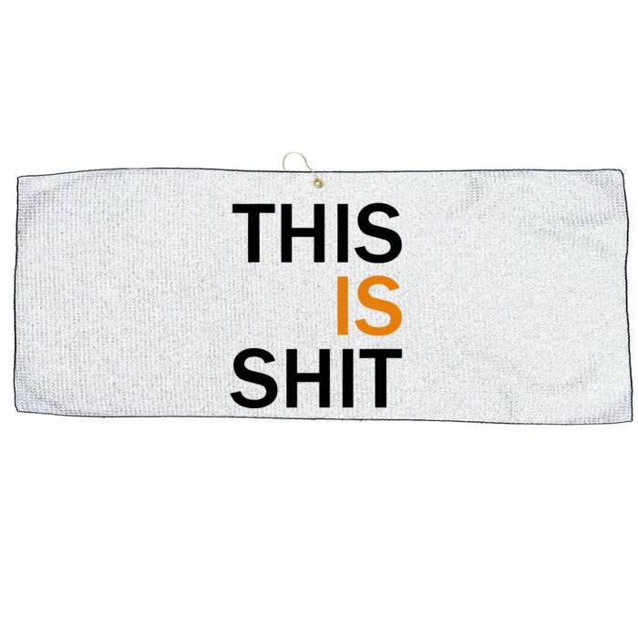 This Is Shit Large Microfiber Waffle Golf Towel